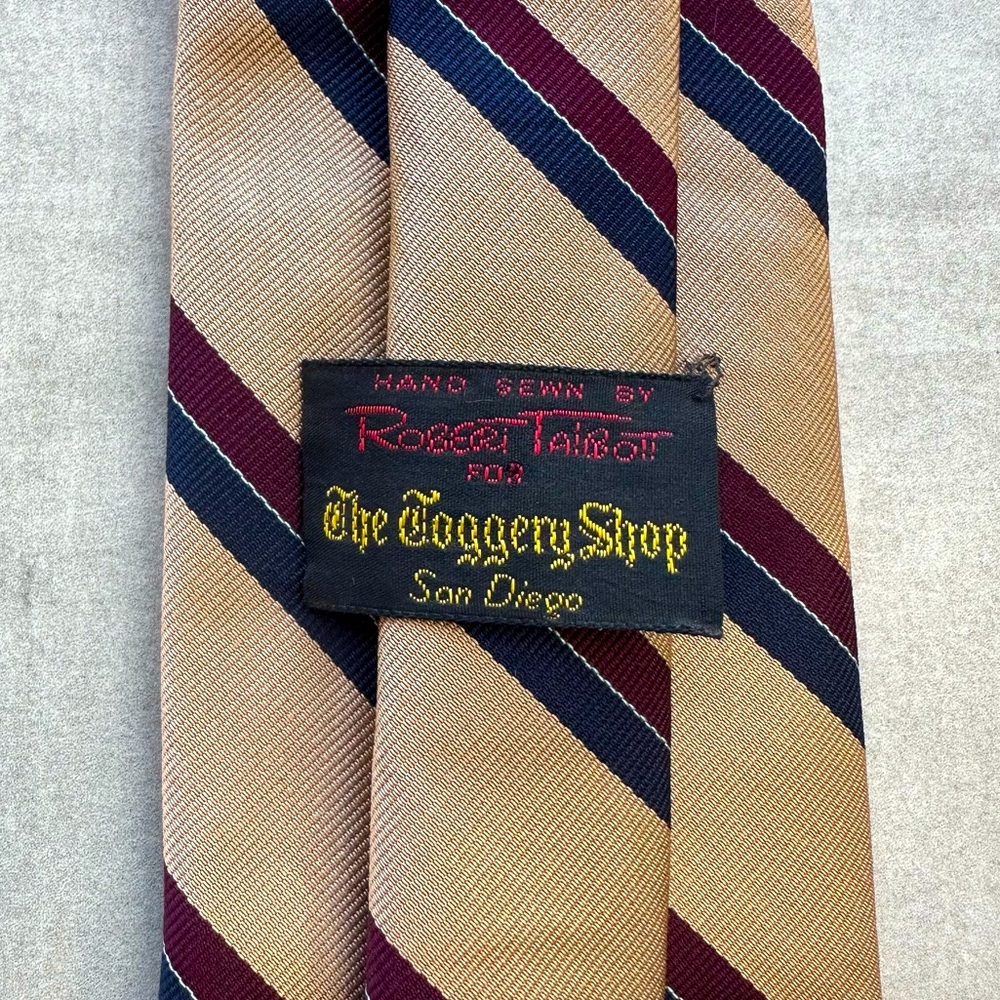 Robert Talbott British Repp Striped Silk Tie